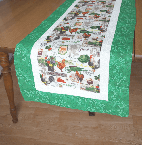 Farmers Market Table Runner Green