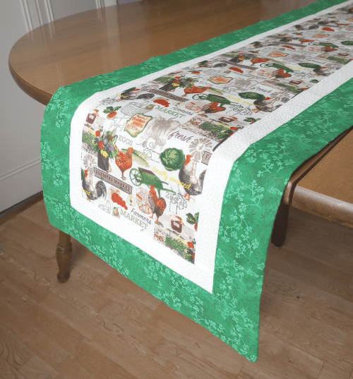 Farmers Market Table Runner Green - Image 2