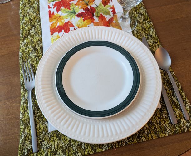Fall Leaves Table Runner Green - Image 6