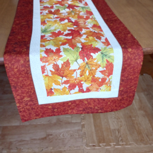 Fall Leaves Table Runner Brown