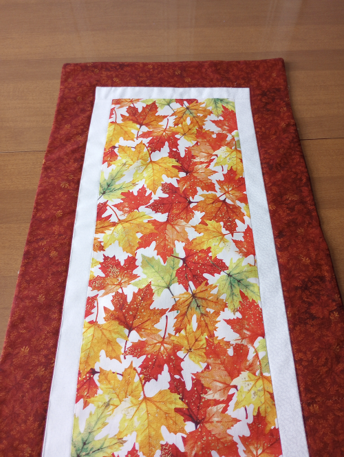Fall Leaves Table Runner Brown - Image 4