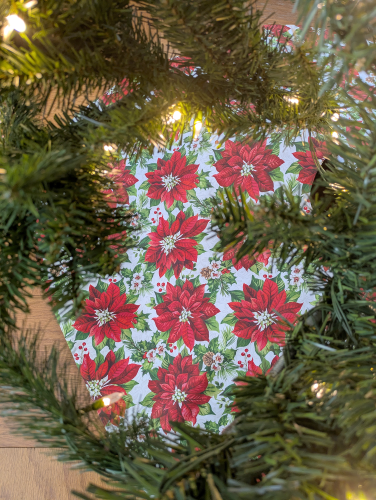 Fresh Poinsettia Tree Skirt - Image 7