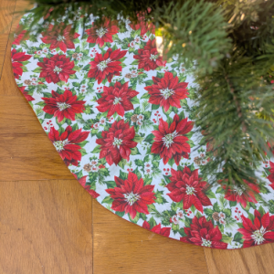Fresh Poinsettia Tree Skirt