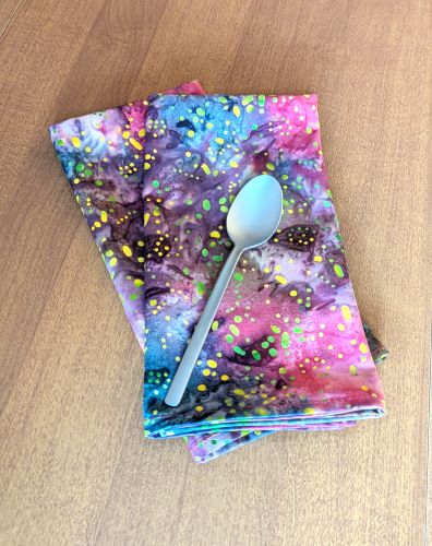 Batik Dinner Table Napkins Nebula
