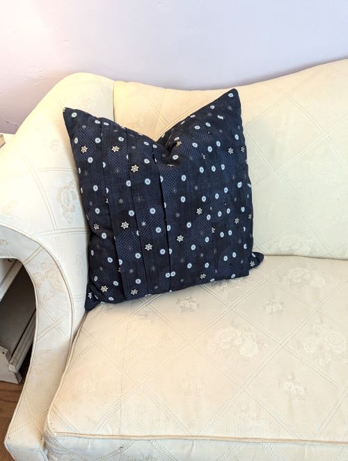 Falling Snowflakes Throw Pillow - Image 3