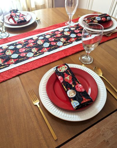 Holiday Wishes Table Runner Napkin Set - Image 10