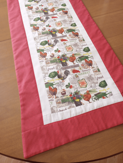 Farmers Market Table Runner Red - Image 5