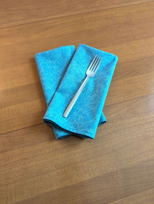 Serenity Blue Dinner Table Napkins - Image 2