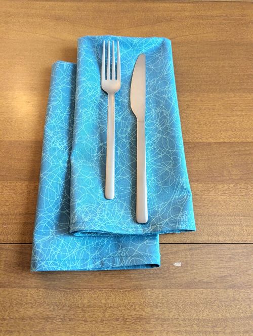 Serenity Blue Dinner Table Napkins - Image 6