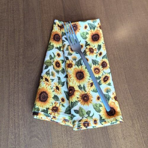 Sunflowers Light Dinner Table Napkins