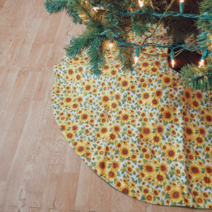 Sunflower Christmas Tree Skirt