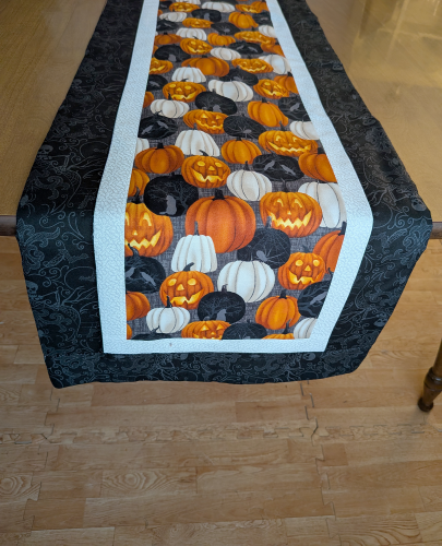 Spooky Halloween Table Runner Black - Image 8