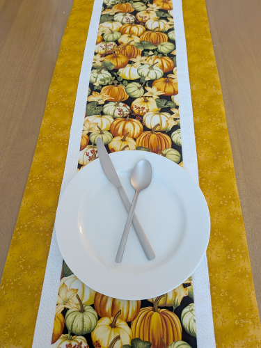 Pumpkin Table Runner Gold