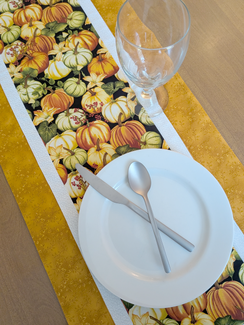 Pumpkin Table Runner Gold - Image 3