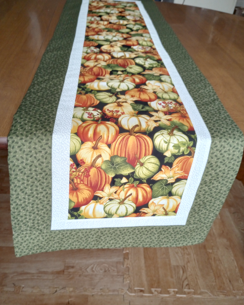 Pumpkin Table Runner Green - Image 3