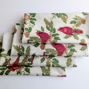 Red Cardinals Dinner Table Napkins