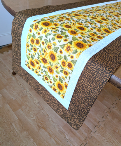 Sunflower Table Runner Brown - Image 6