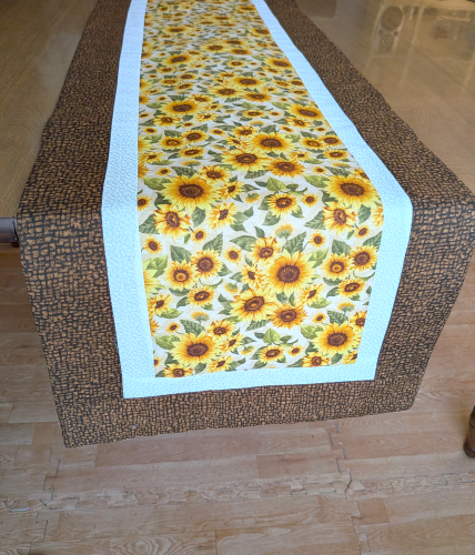 Sunflower Table Runner Brown - Image 5