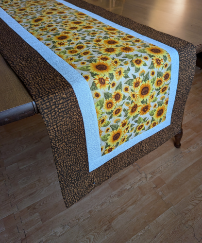 Sunflower Table Runner Brown - Image 4