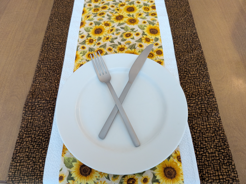 Sunflower Table Runner Brown - Image 3