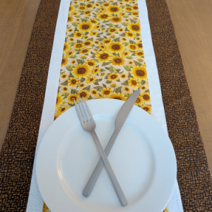Sunflower Table Runner Brown