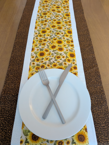 Sunflower Table Runner Brown