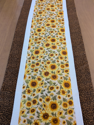 Sunflower Table Runner Brown - Image 7