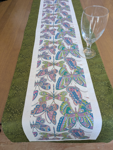 Butterfly Table Runner Green - Image 8