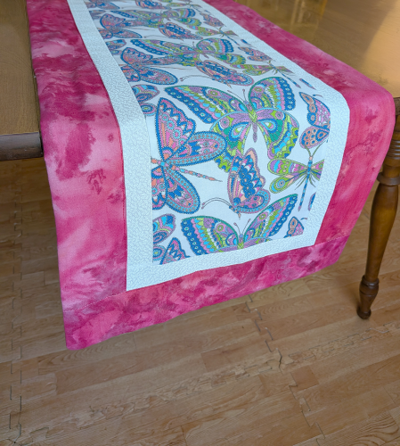 Butterfly Table Runner Pink - Image 6