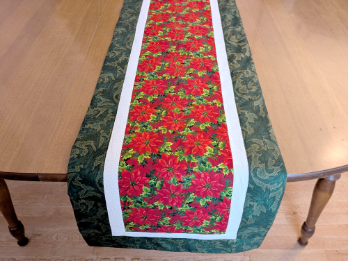 Festive Poinsettia Christmas Runner - Image 7