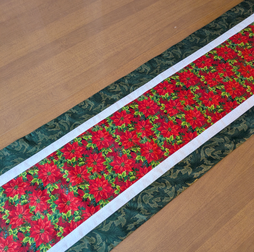 Festive Poinsettia Christmas Runner - Image 6