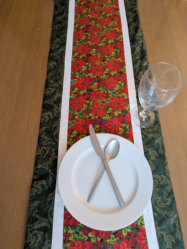Festive Poinsettia Christmas Runner - Image 5