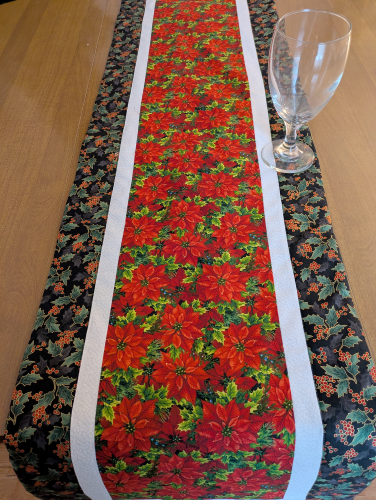 Festive Poinsettia Christmas Runner Holly - Image 9