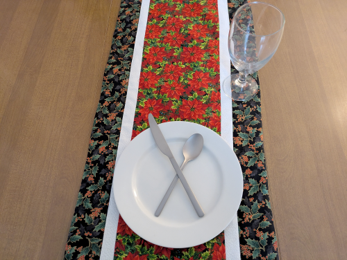 Festive Poinsettia Christmas Runner Holly - Image 8