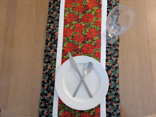Festive Poinsettia Christmas Runner Holly - Image 7