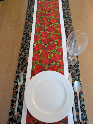 Festive Poinsettia Christmas Runner Holly - Image 6