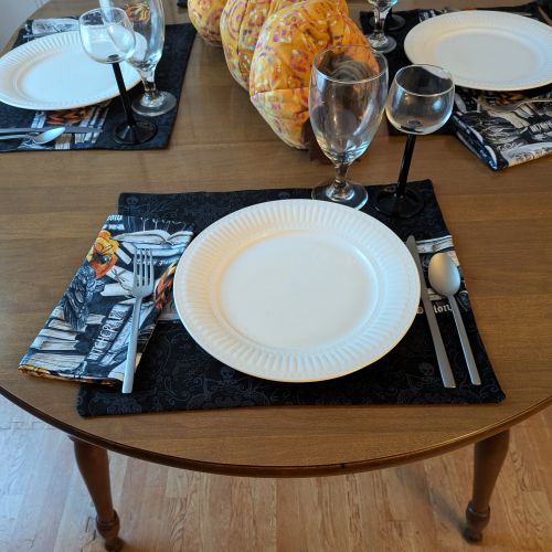 Haunted Harvest Placemat Napkin Set - Image 5