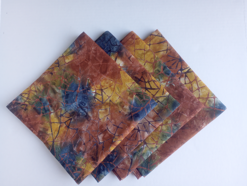 Autumn Batik Dinner Table Napkins - Image 5