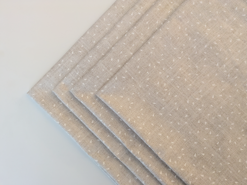 Tan and White Dinner Table Napkins - Image 8