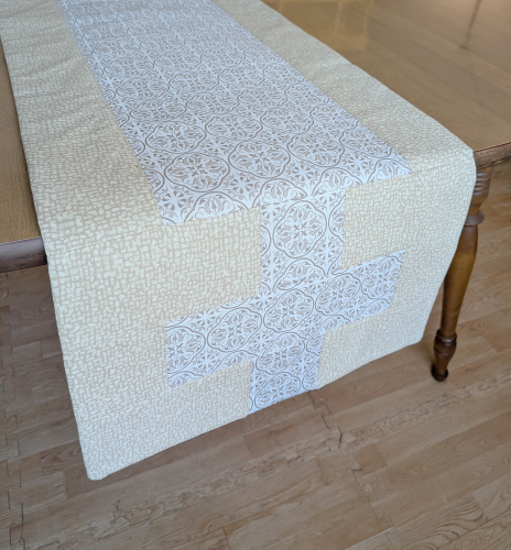 Beige Medallion Table Runner - Image 6