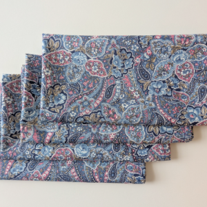Paisley Blue Dinner Table Napkins