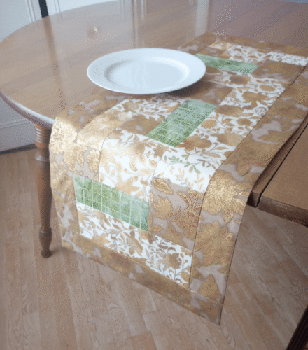 Bronze Floral Table Runner