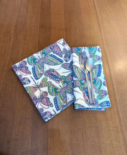 Butterfly Dinner Table Napkins - Image 2