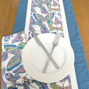 Butterfly Table Runner Napkin Set