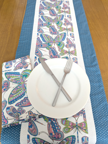 Butterfly Table Runner Napkin Set