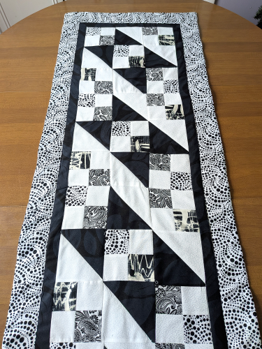 Chic Black & White Dining Table Runner Too - Image 9