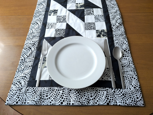 Chic Black & White Dining Table Runner Too - Image 8