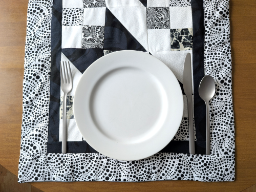 Chic Black & White Dining Table Runner Too - Image 7