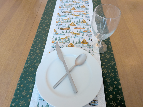 Camper Christmas Table Runner Green - Image 5