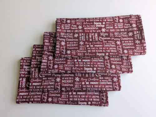 Seasons Greetings Dinner Table Napkins